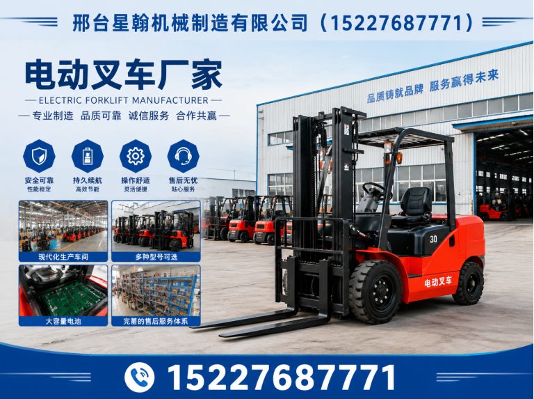 信都区仓库电动叉车展示图